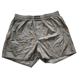 Polo Ralph Lauren Bear Boxer Shorts L Gray Cotton Lounge Sleepwear NWOT